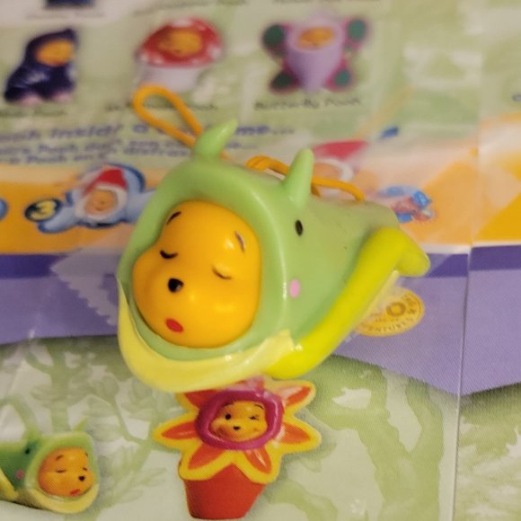 Winnie The Pooh Peek-a-Pooh #12 Garden Series Grasshopper Tomy Yujin - Picture 1 of 6